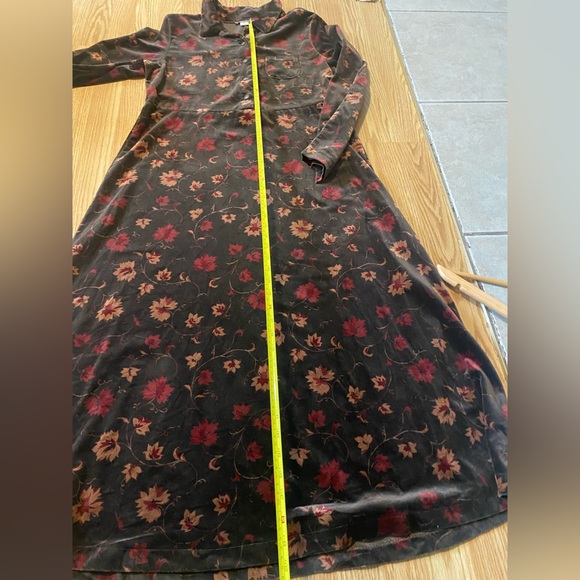 Vintage Smith & Hawken Velvet Maxi Dress - Picture 11 of 14